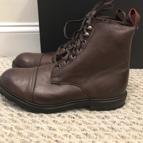 🆕 Allen Edmonds alpine cap brown leather boots - Picture 6 of 11